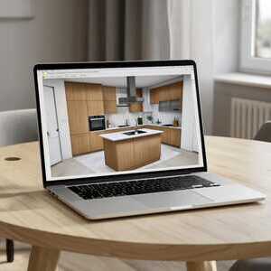 Дизайн проект. Дизайн проект кухни в 3D с цветной визуализацией. Комплект чертежей для строителей с расположением точек подключения электрики и коммуникаций.